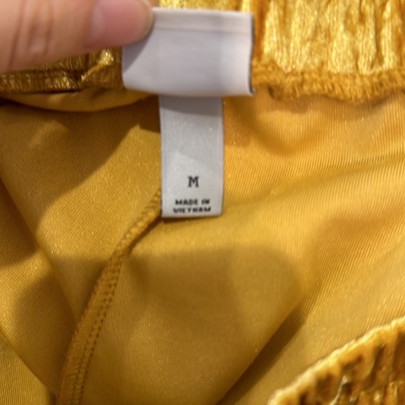 A New Day Womens Gold Wide Leg Party Pants Size Medium - Picture 4 of 5